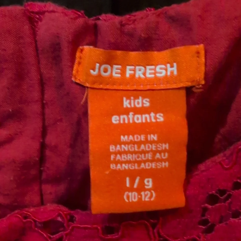 Joe Fresh Red Lace Kids Dress - Picture 2 of 3